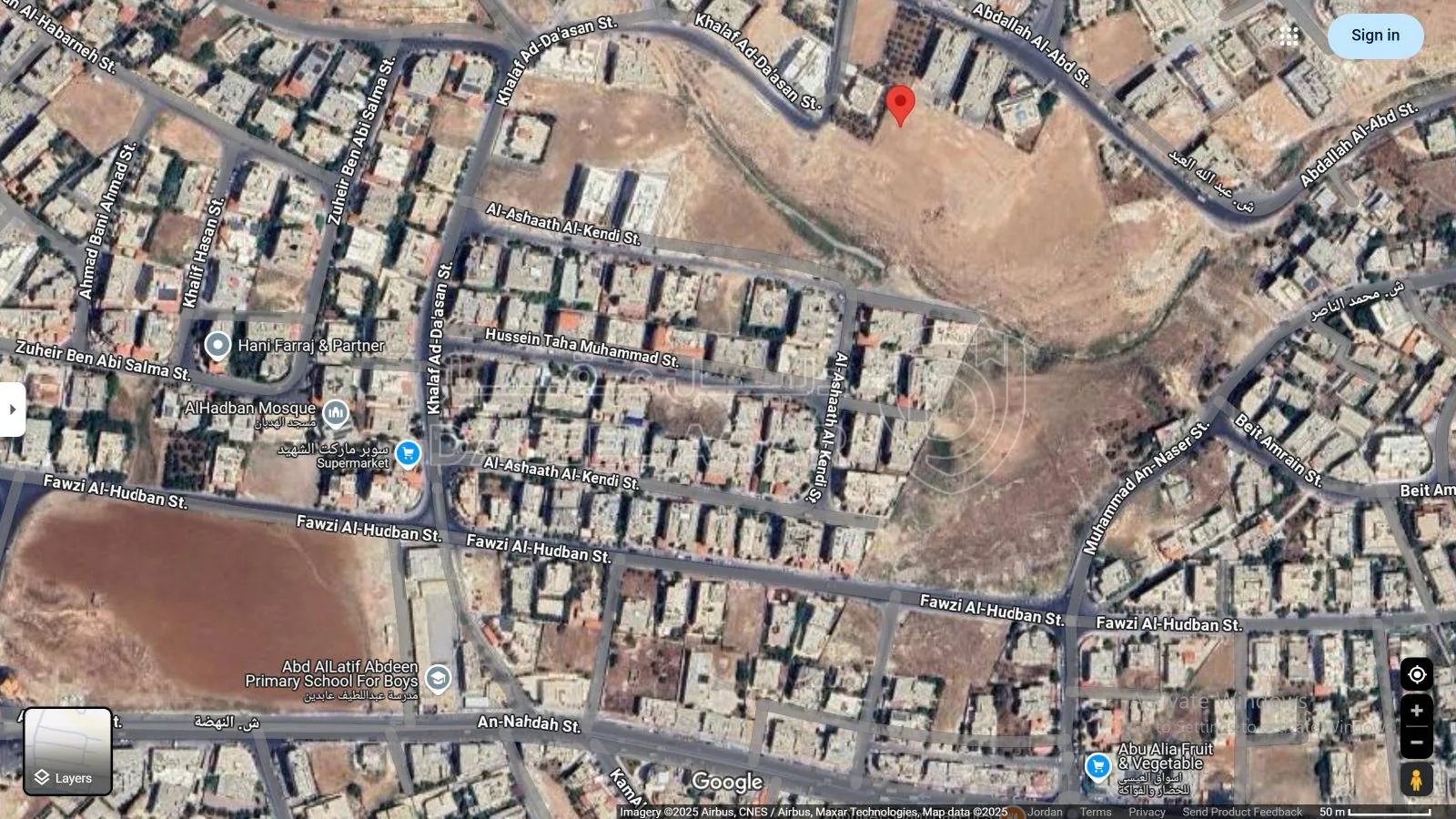 أرض في  أرض سكنية للبيع في طبربور – حي أم العقارب، عمان - 200,000 دأ - صورة 1